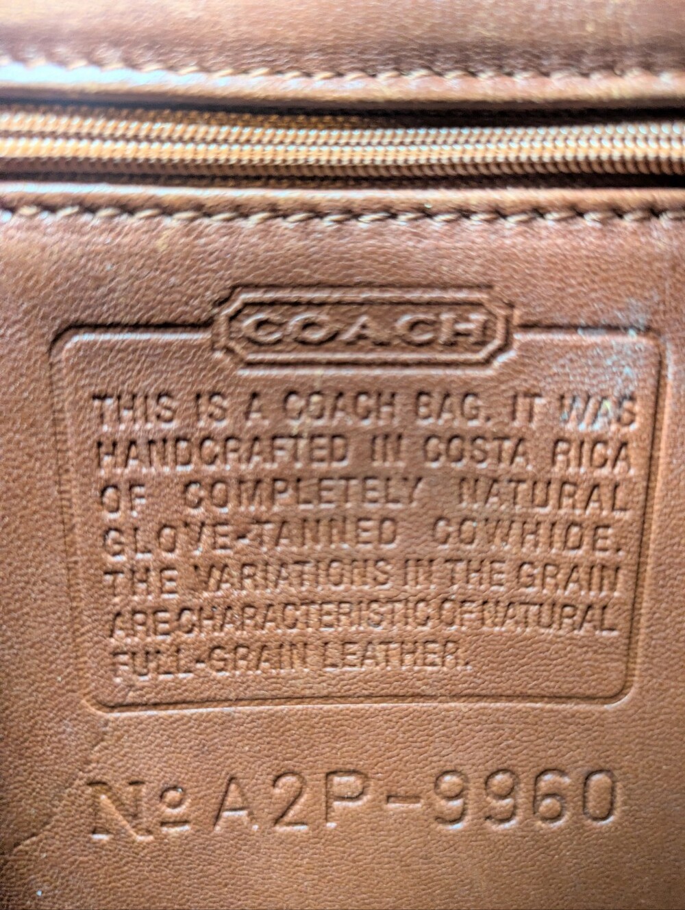 Vintage Coach Leather Backpack Tan Brown - Picture 6 of 14